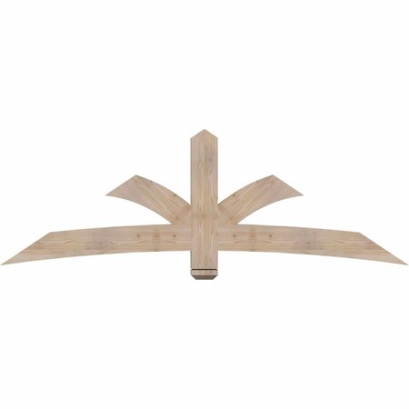 Ekena Millwork Davenport Smooth Timber Gable Bracket, Douglas Fir, 84"W x 28"H x 3 1/2"D x 5 1/2"F, 8/12 Pitch GBW084X28X0406DAV00SDF